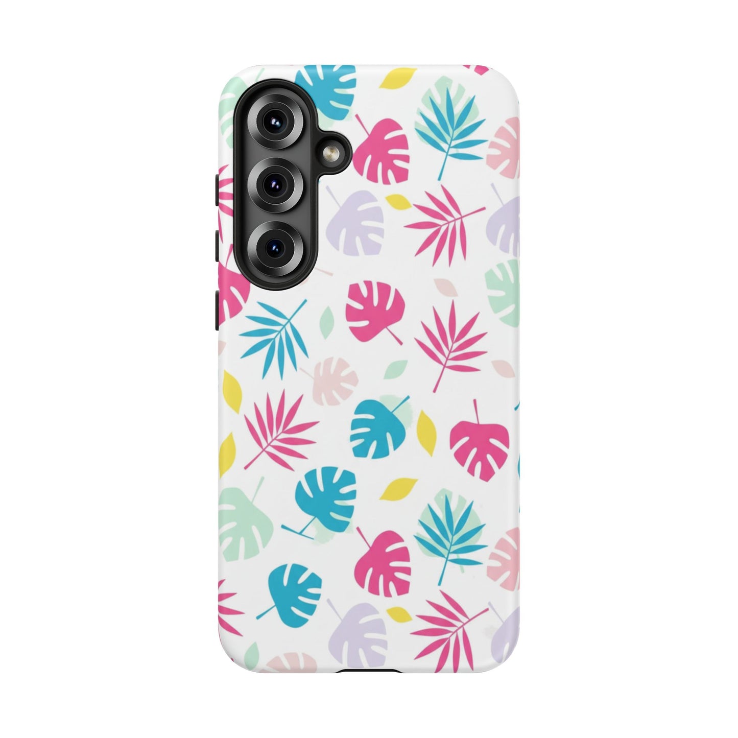 Tropical Leaf Phone Case — Colorful Pastel Monstera & Palm iPhone Case