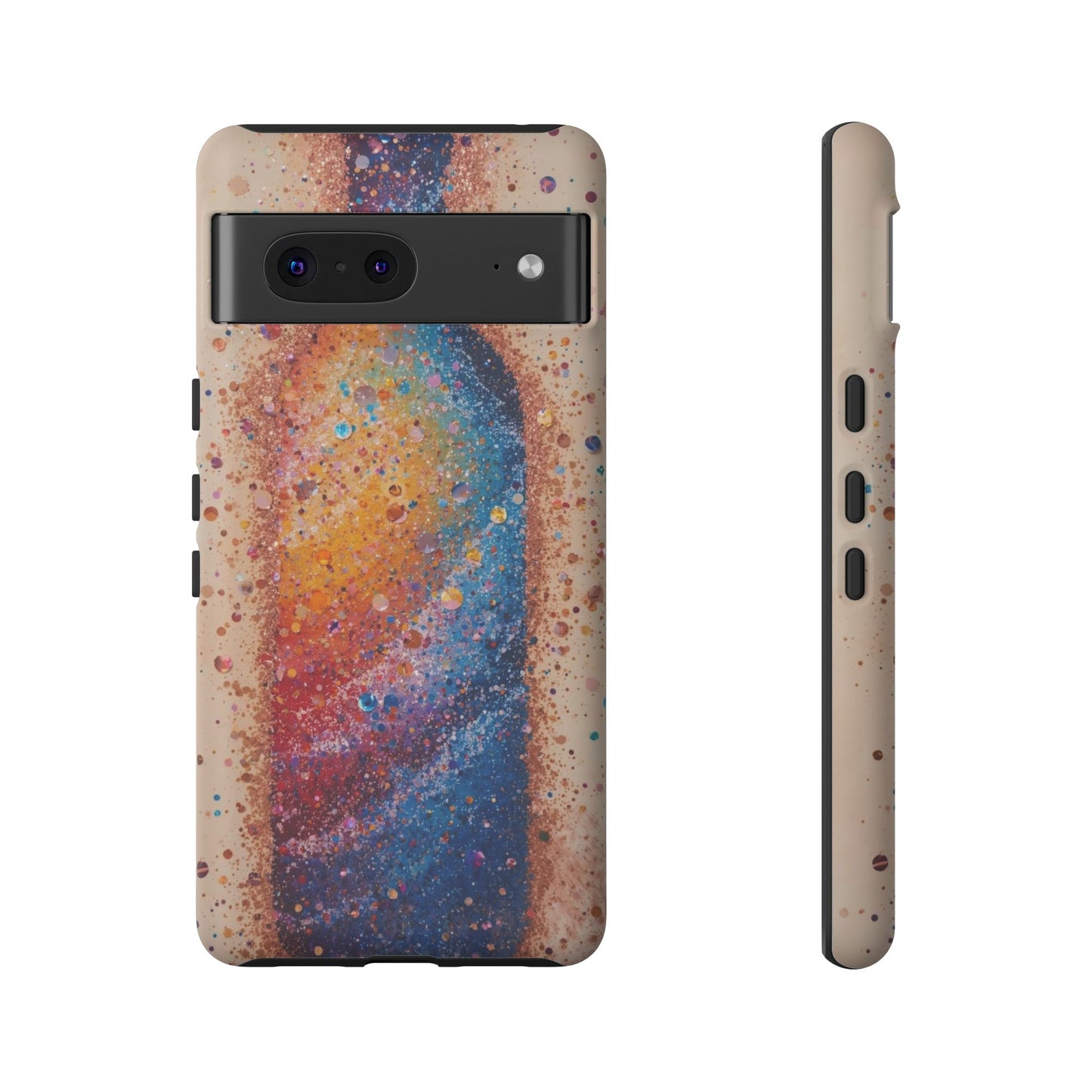 Galaxy Bottle Tough Phone Case — Colorful Nebula Splash iPhone Cover