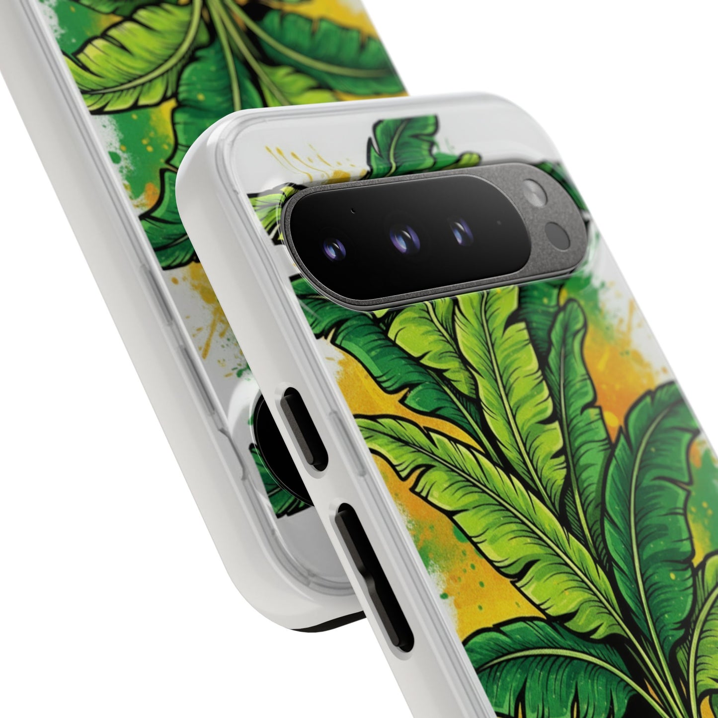 Tropical Banana Leaf Phone Case — Vibrant Green Plant Protector