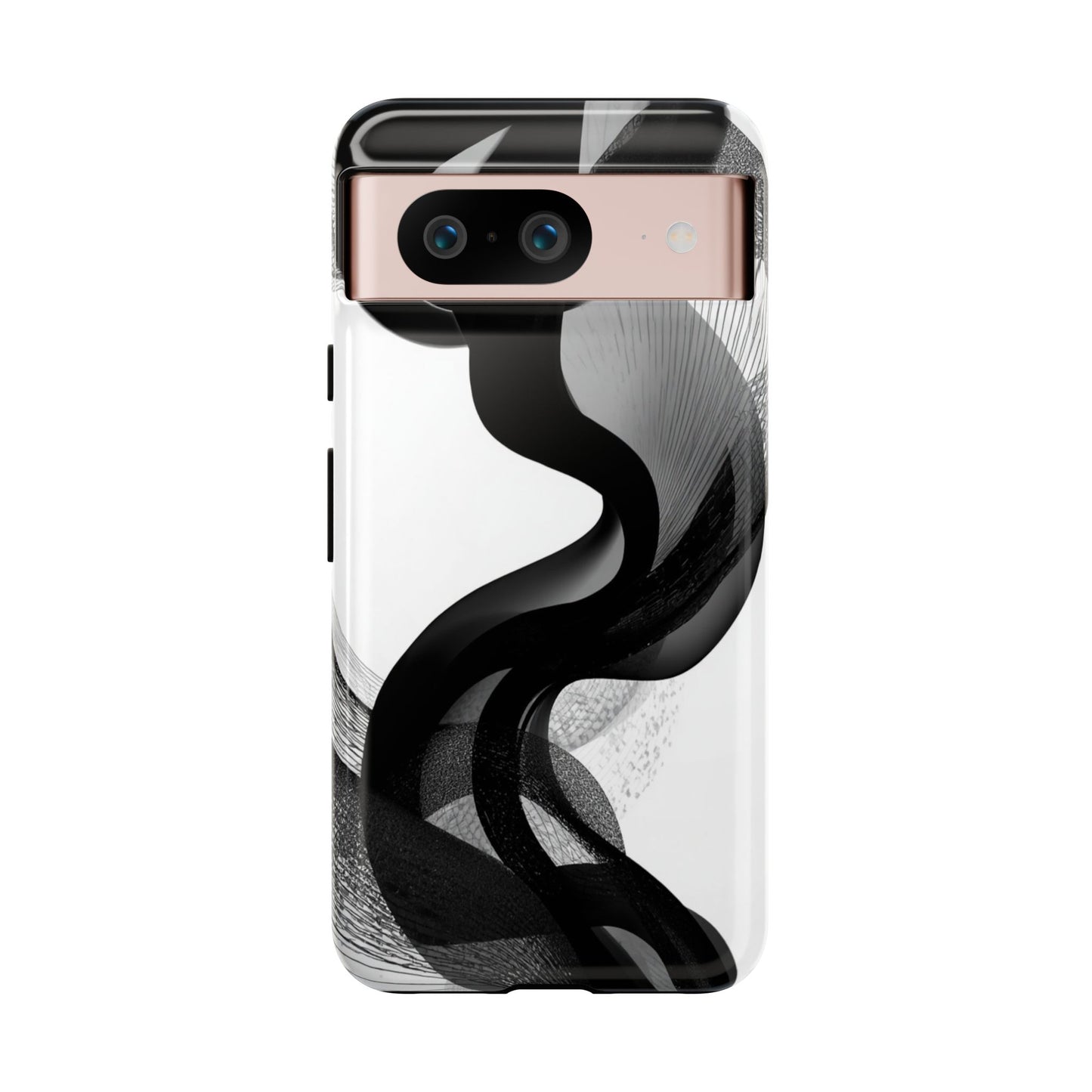 Phone Case — Monochrome Abstract Protective Cover