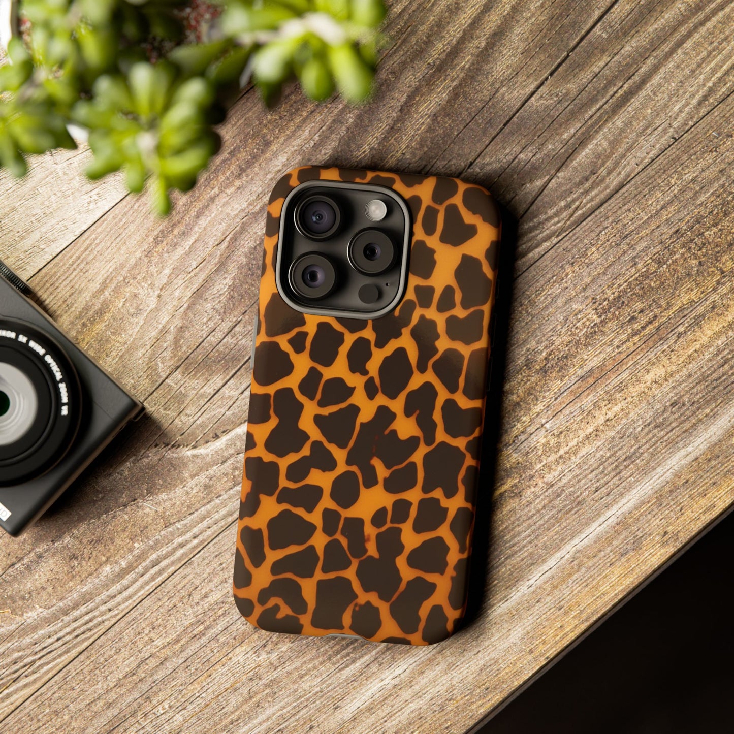Leopard Print Tough Phone Case — Slim Protective iPhone Cover