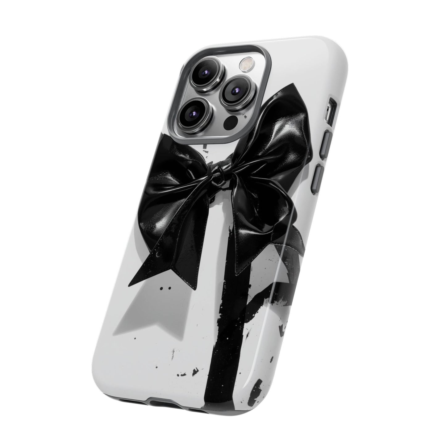 Phone Case — Black Bow Graphic Protective Cover