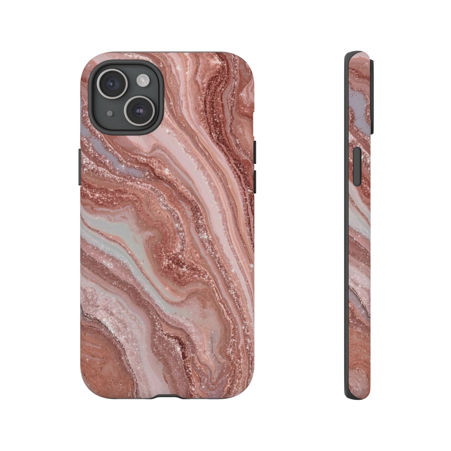 Rose Gold Marble Tough Phone Case