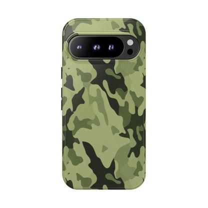 Camo Tough Phone Case — Military Green Protective iPhone Cover