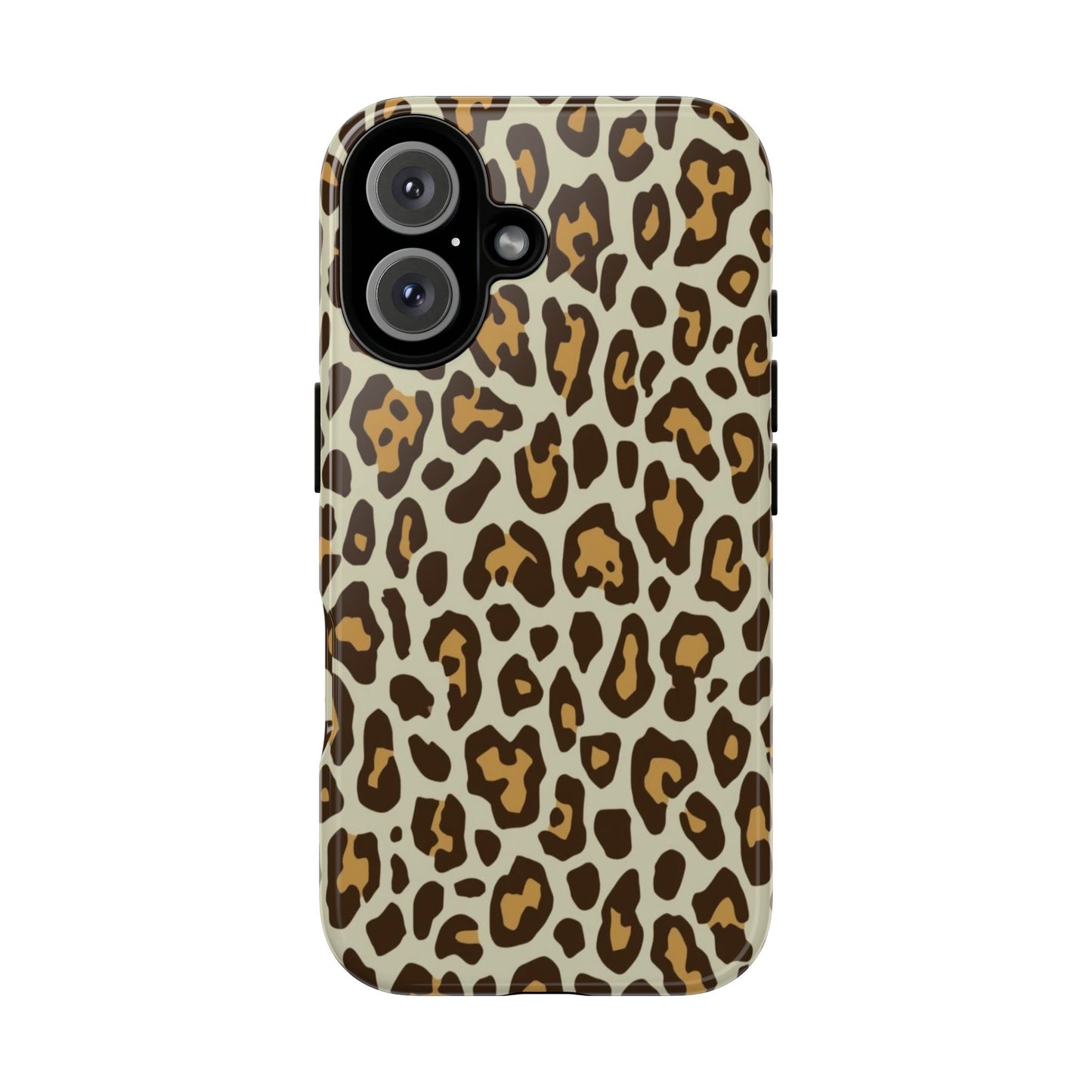 Leopard Print Tough Phone Case — Durable Protective Animal Print Case