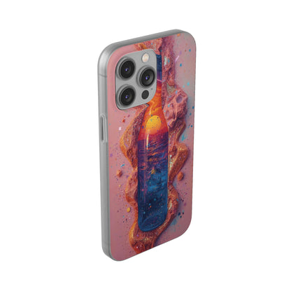 Phone Case — Surreal Sunset Bottle Art Flexible Protective Cover