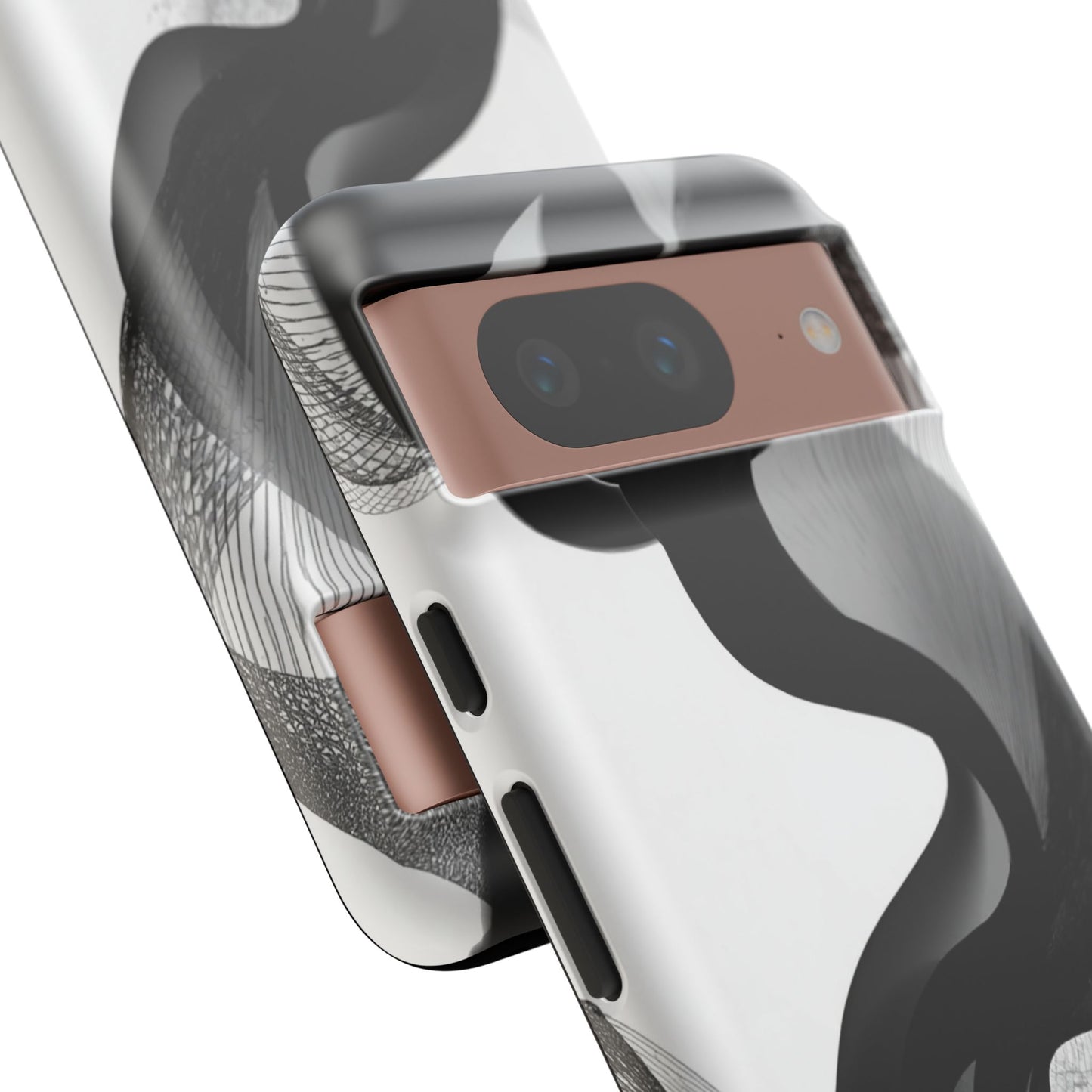 Phone Case — Monochrome Abstract Protective Cover