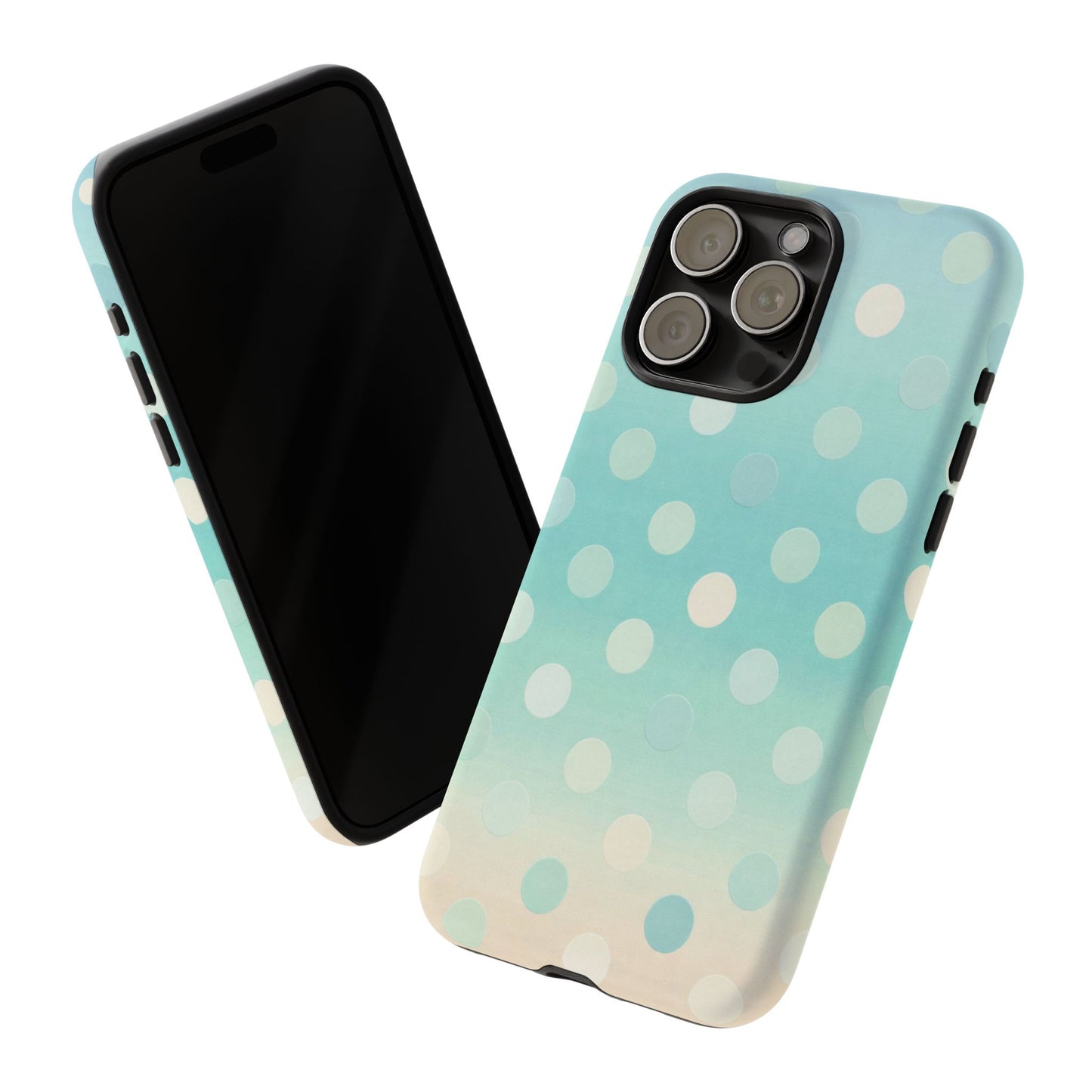 Abstract Palm Tough Phone Case — Minimal Coastal Blue Protective Cover