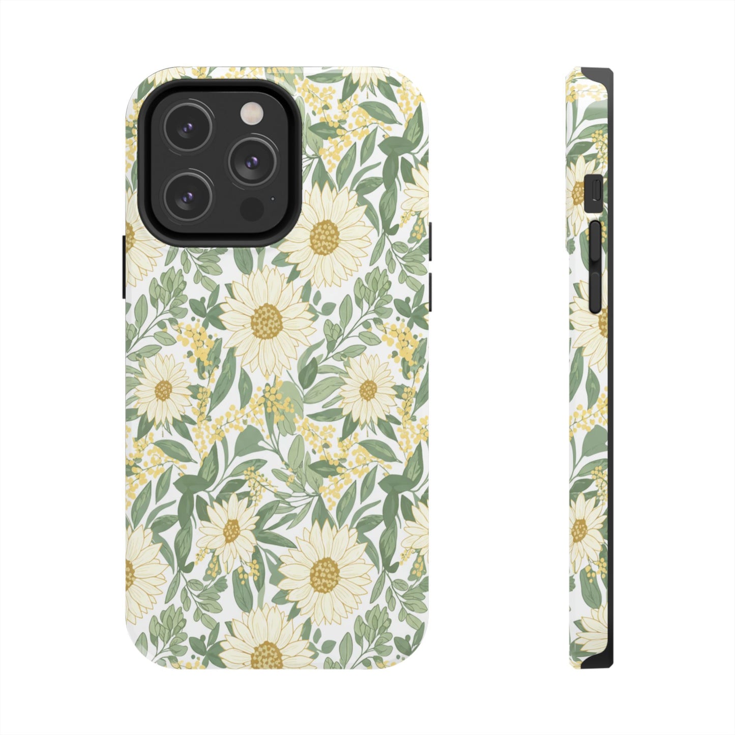 Daisy Meadow Tough Phone Case — Floral Protective Phone Cover