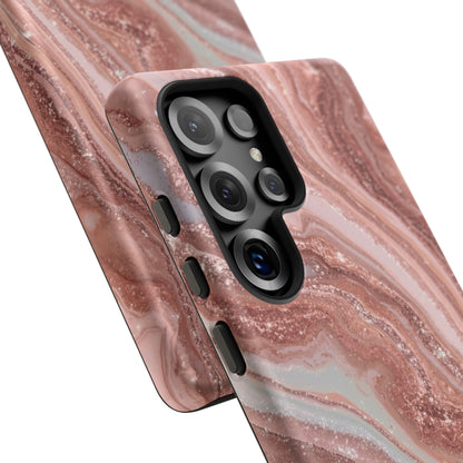 Rose Gold Marble Tough Phone Case