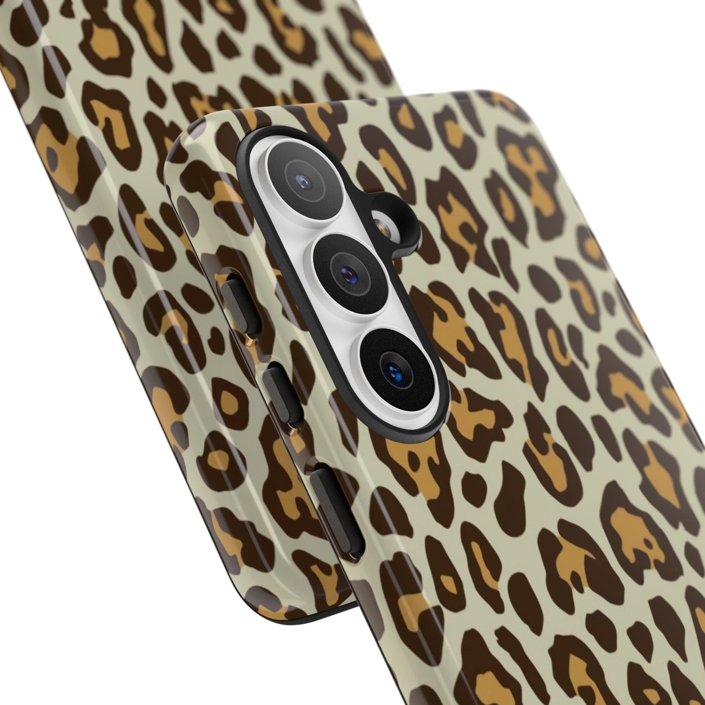 Leopard Print Tough Phone Case — Durable Protective Animal Print Case