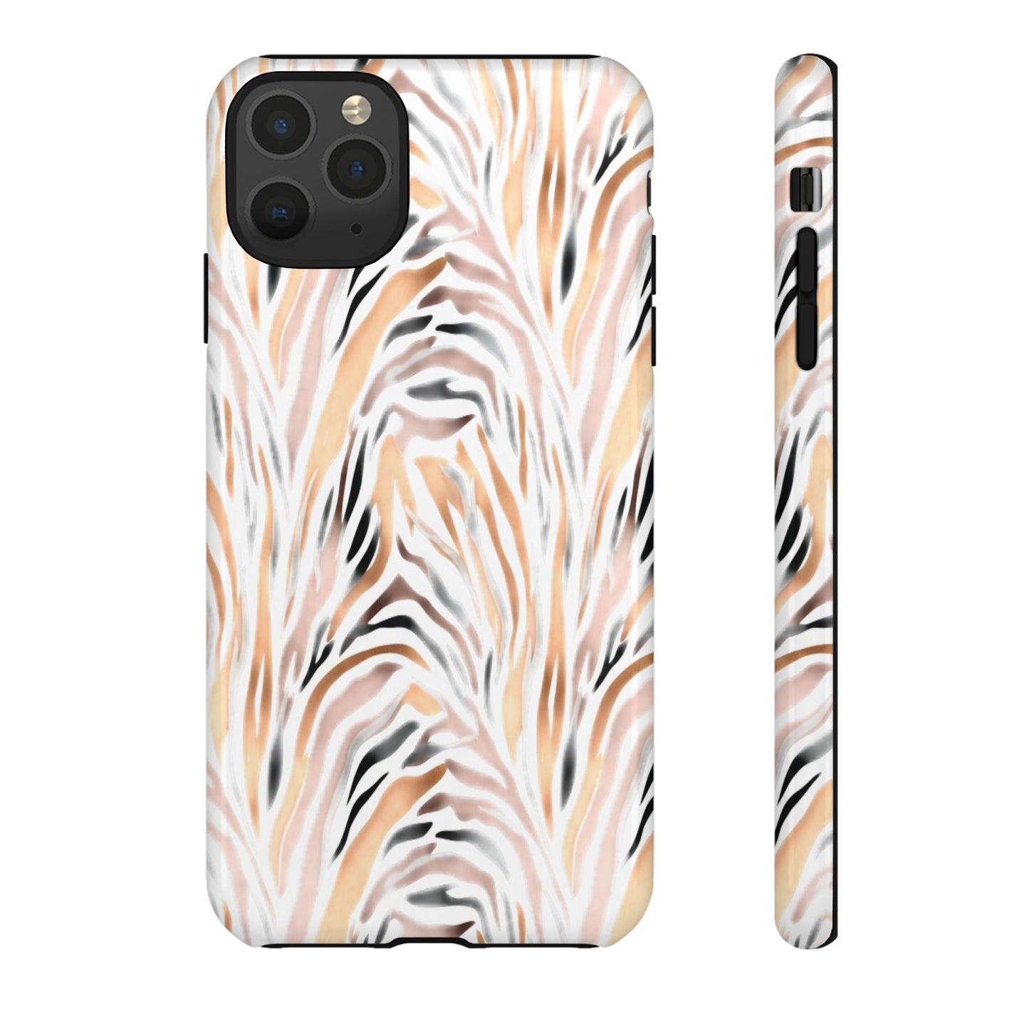 Tough Case — Neutral Watercolor Tiger Stripe Phone Case