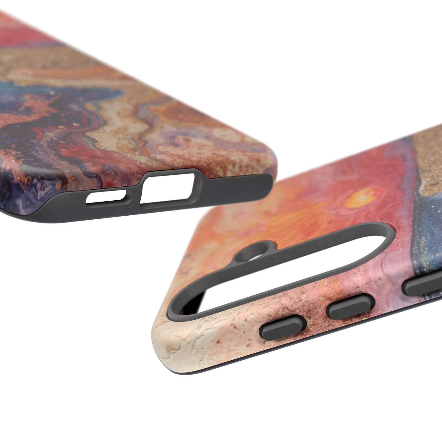 Sunset Coast Phone Case — Colorful Abstract Beach Art Tough Case