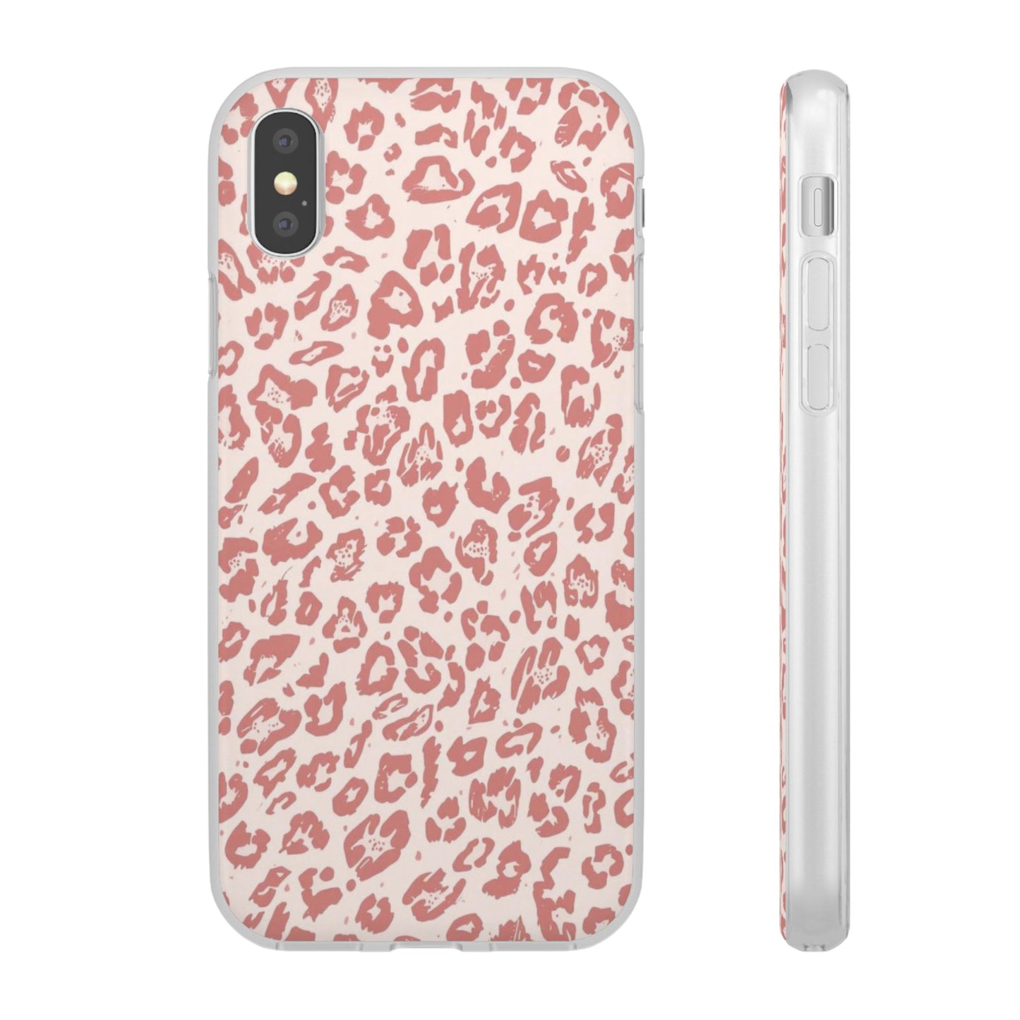Pink Leopard Print Phone Case – Slim Flexible Protective Cover