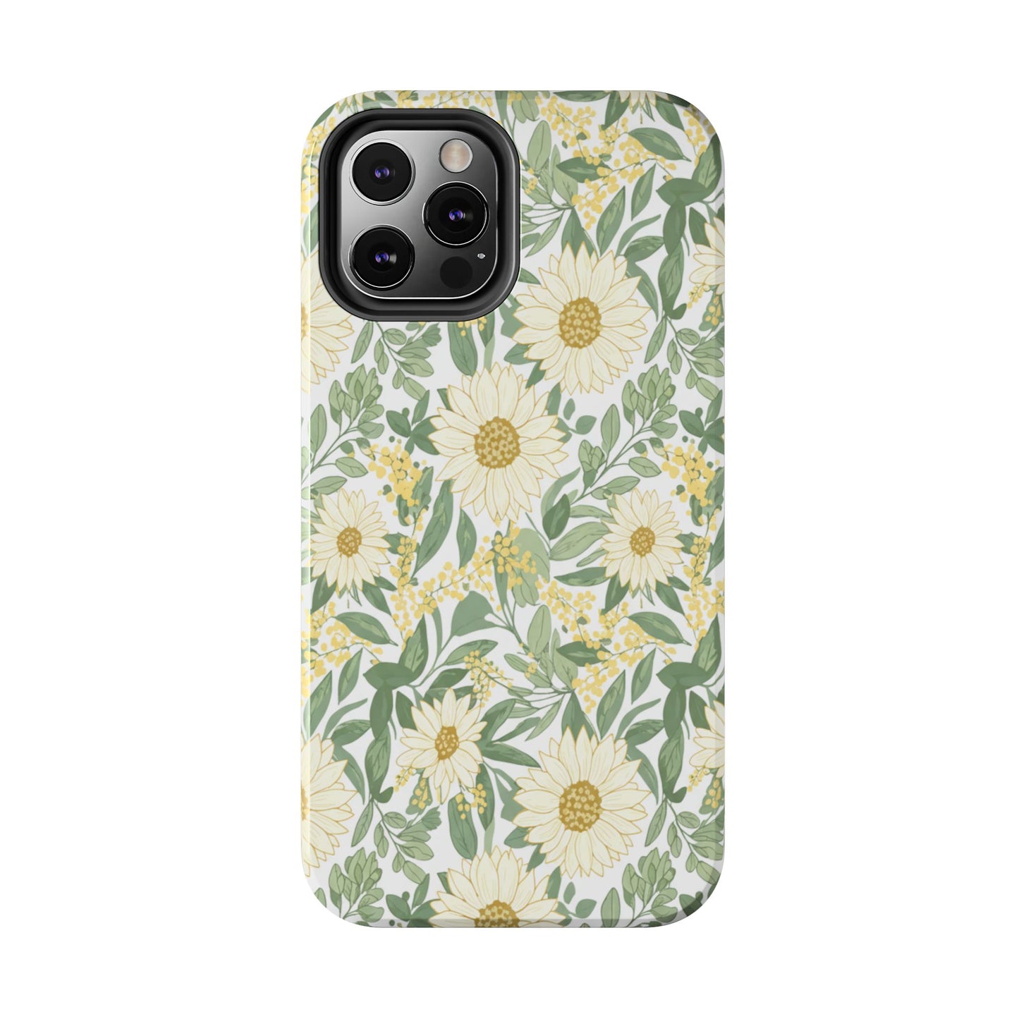 Daisy Meadow Tough Phone Case — Floral Protective Phone Cover