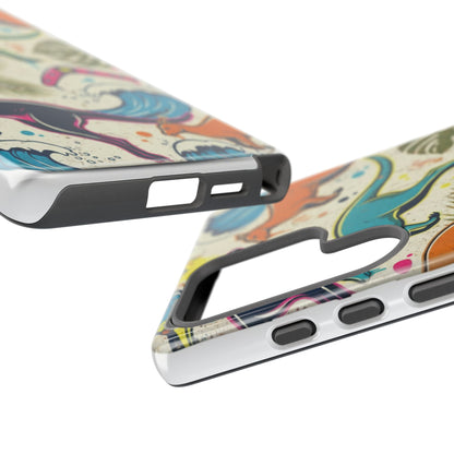 Tough Cases — Colorful Surfing Kangaroo Phone Case