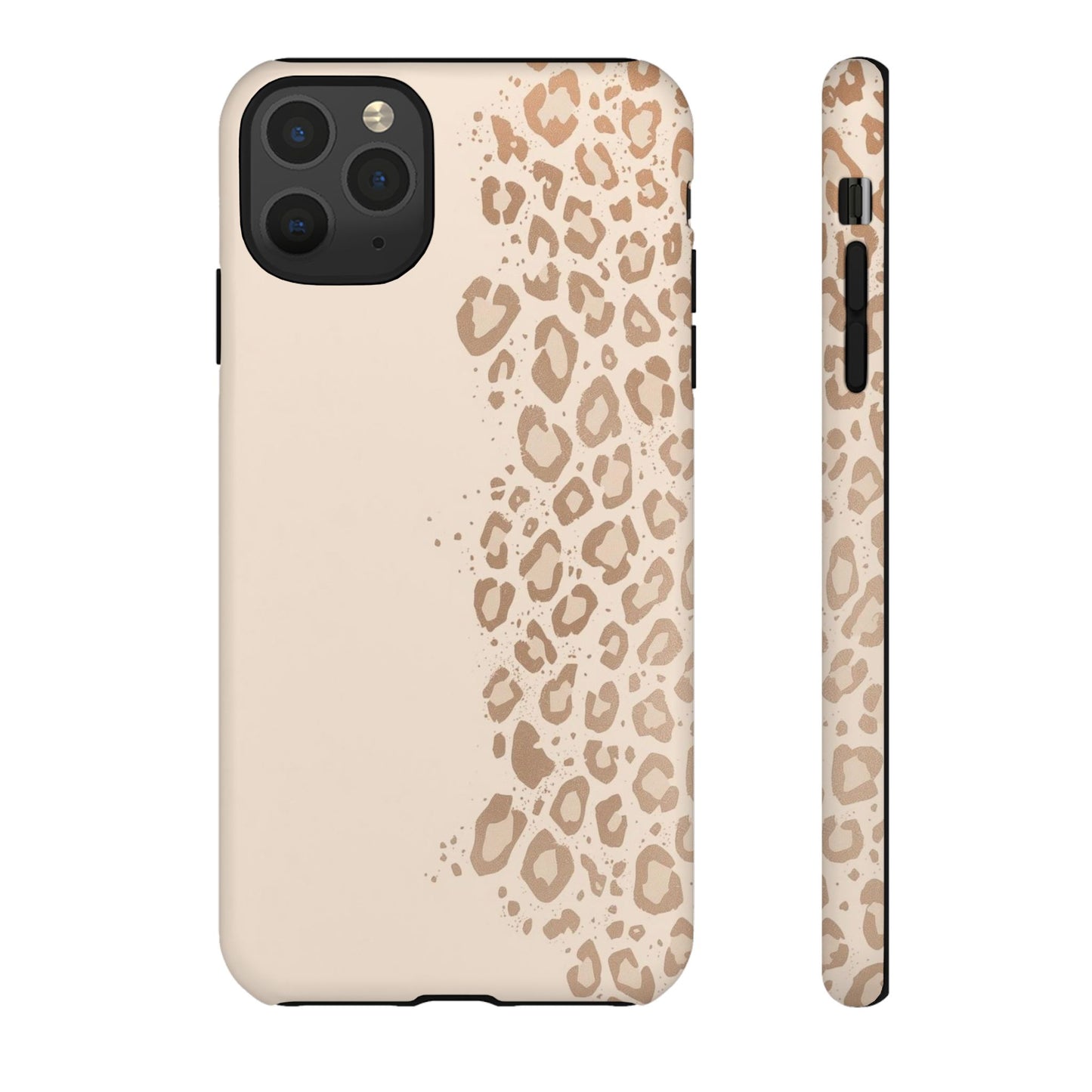 Phone Case – Beige Leopard Print Protective Cover