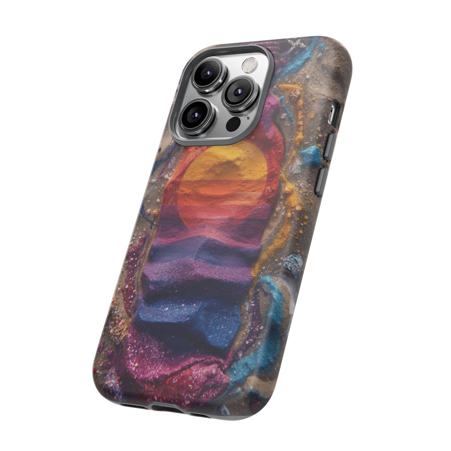 Phone Case — Colorful Sand Art Sunset Tough Protective Case