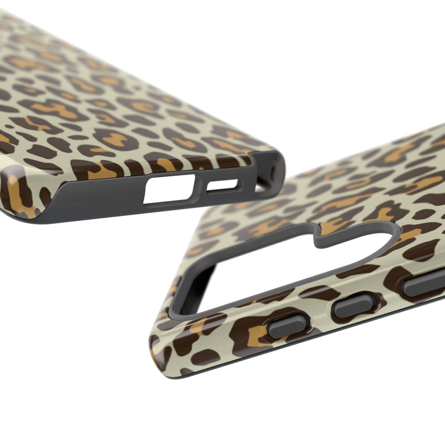 Leopard Print Tough Phone Case — Durable Protective Animal Print Case