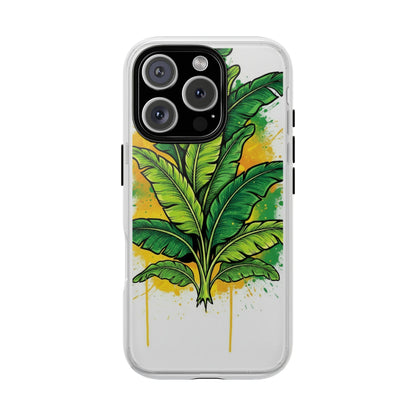 Tropical Banana Leaf Phone Case — Vibrant Green Plant Protector