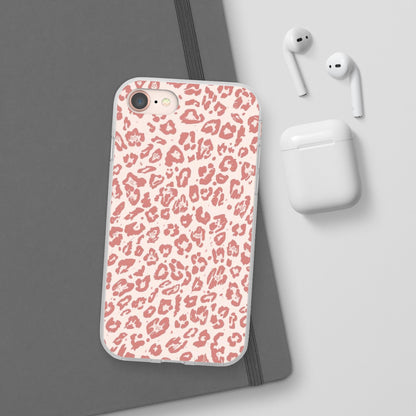 Pink Leopard Print Phone Case – Slim Flexible Protective Cover