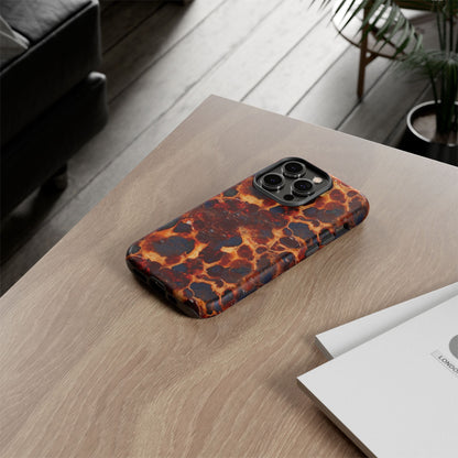 Tortoiseshell Phone Case — Protective iPhone Cover with Classic Amber Pattern