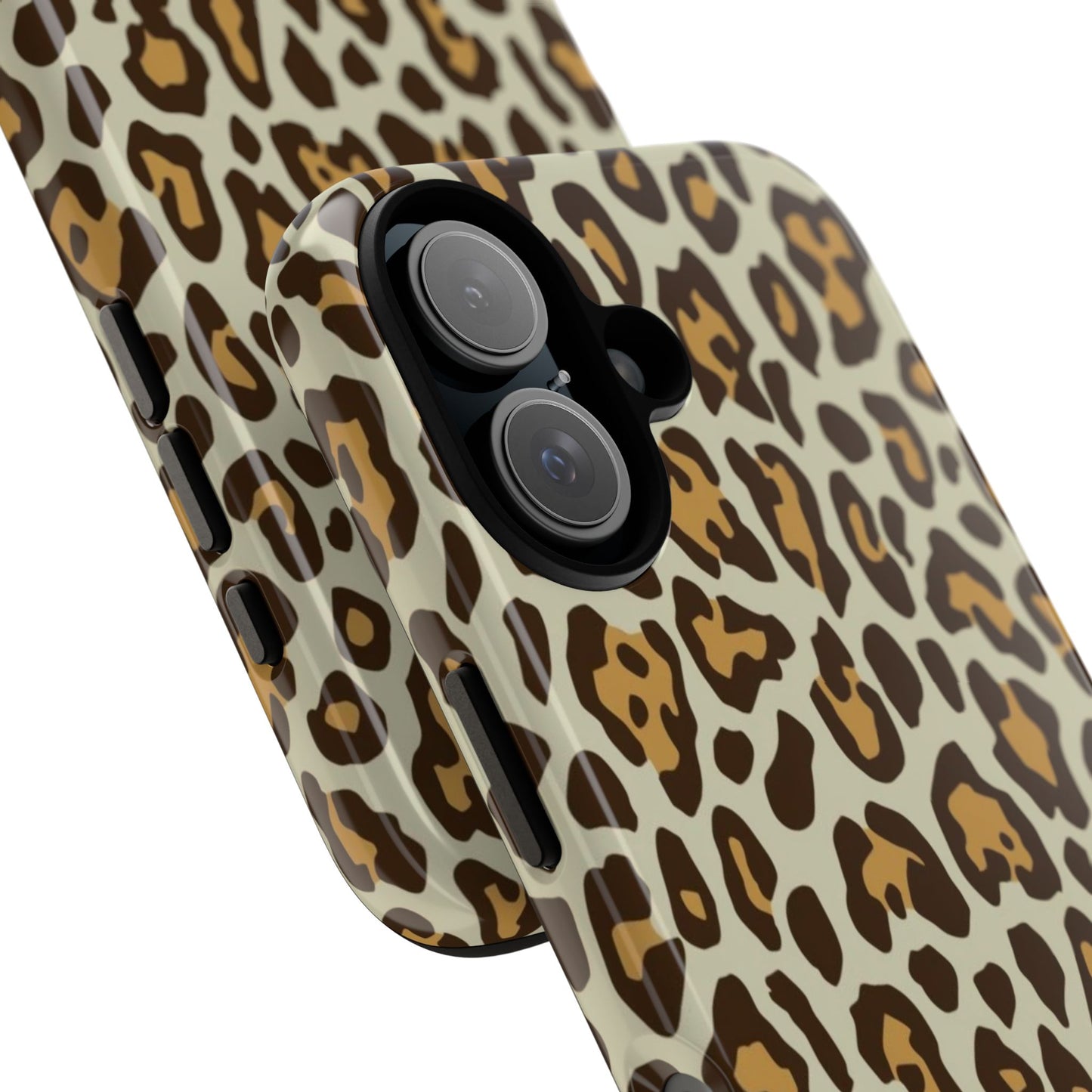 Leopard Print Tough Phone Case — Durable Protective Animal Print Case