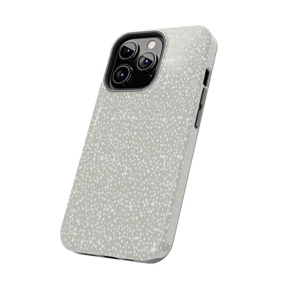 Speckled Gray Tough Phone Case — Protective Shockproof iPhone Cover