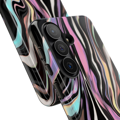 Abstract Marble Tough Phone Case — Pastel Swirl Protective Cover