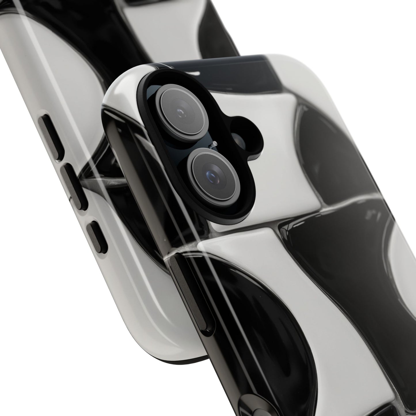 Black & White Abstract Pattern Tough Phone Case