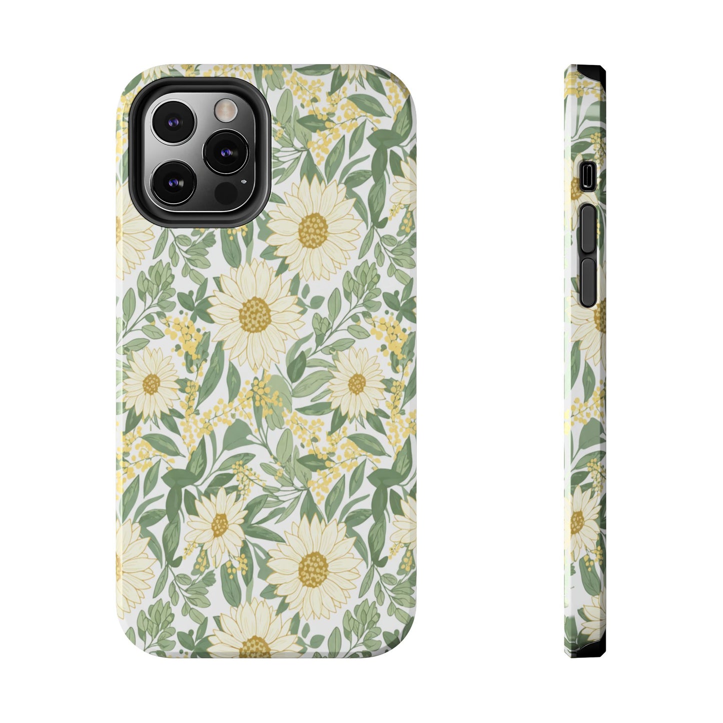 Daisy Meadow Tough Phone Case — Floral Protective Phone Cover
