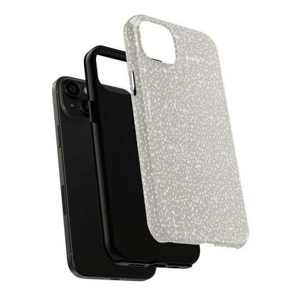 Speckled Gray Tough Phone Case — Protective Shockproof iPhone Cover