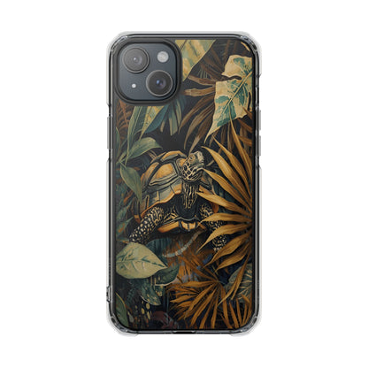 Turtle Jungle Magnetic Clear Phone Case