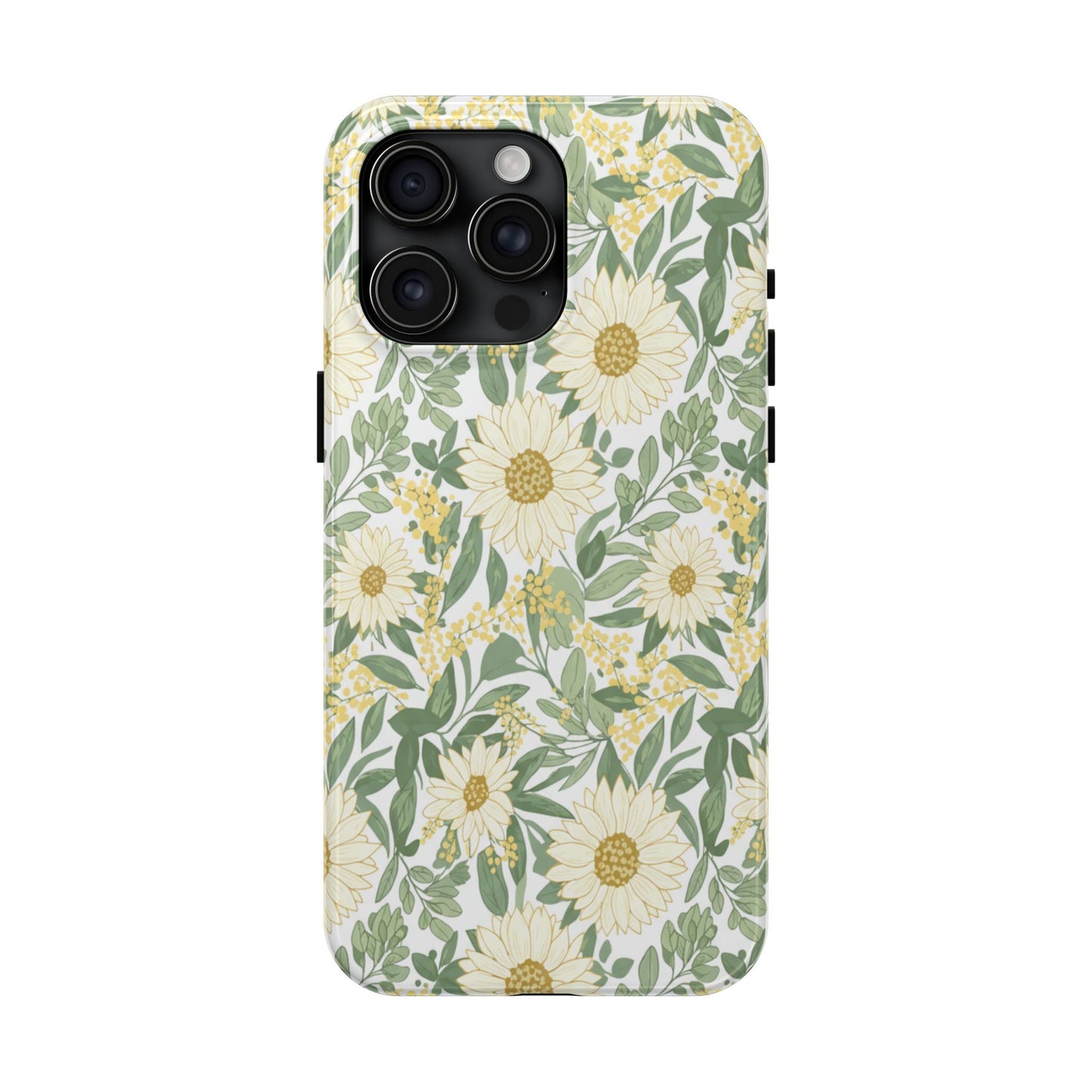 Daisy Meadow Tough Phone Case — Floral Protective Phone Cover