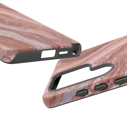 Rose Gold Marble Tough Phone Case