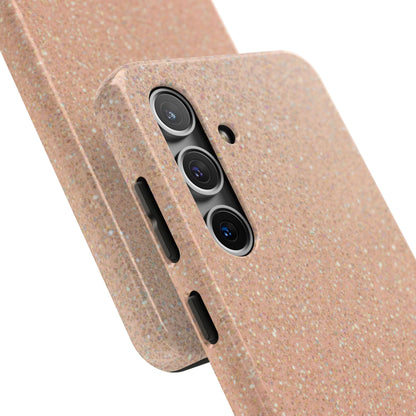 Glitter Rose Gold Tough Phone Case — Sparkling Protective iPhone Cover