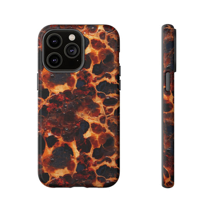 Tortoiseshell Phone Case — Protective iPhone Cover with Classic Amber Pattern
