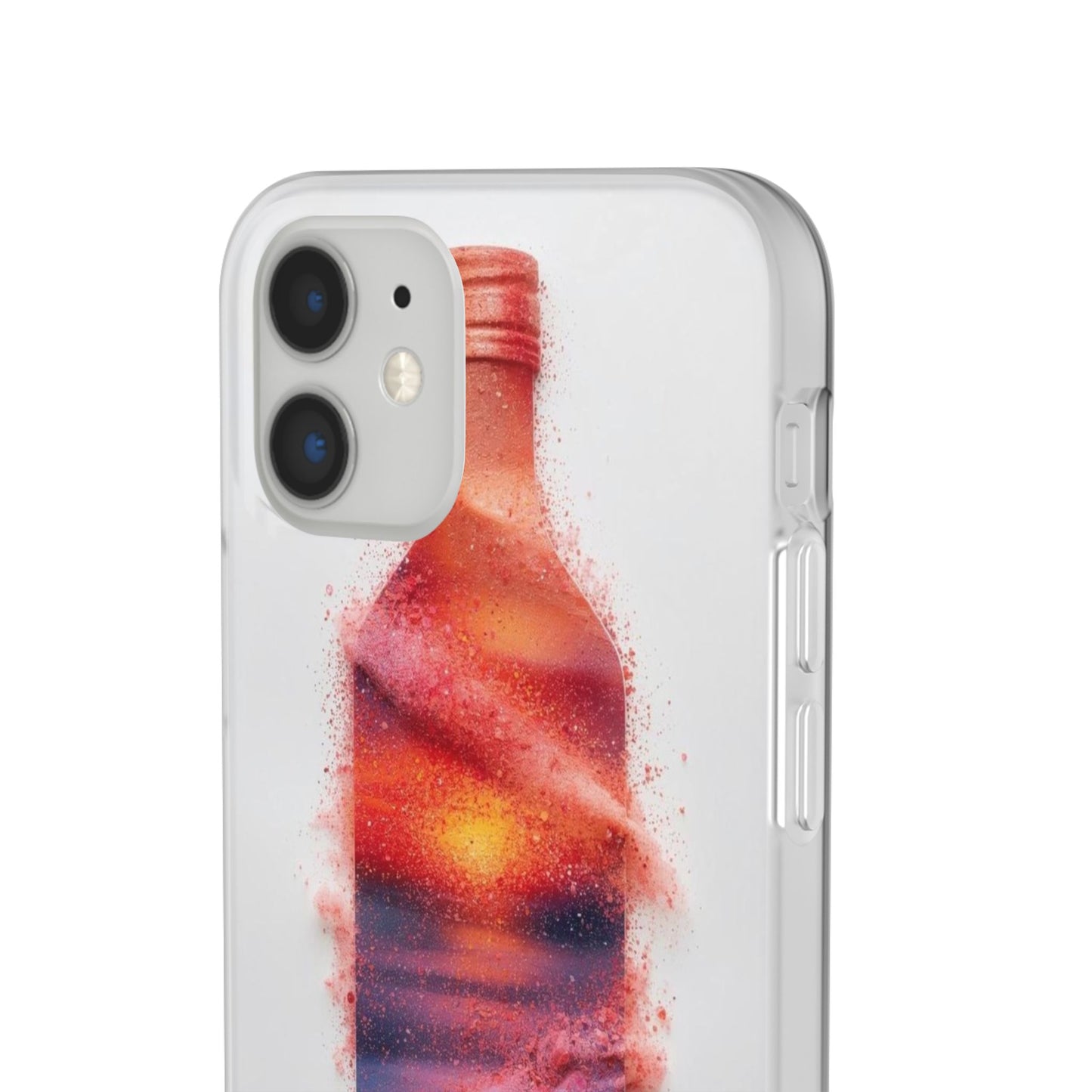 Galaxy Bottle Phone Case — Abstract Cosmic Beverage Design Flexible Case
