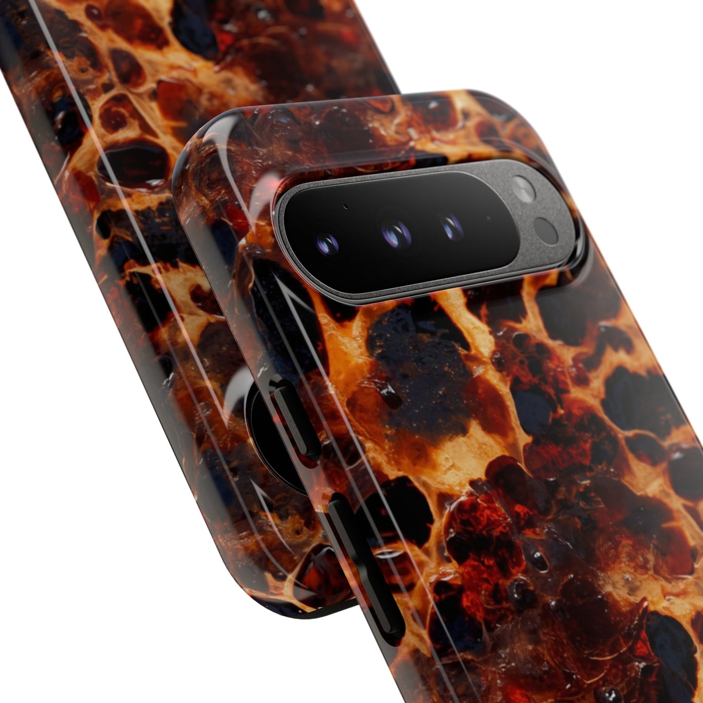 Tortoiseshell Phone Case — Protective iPhone Cover with Classic Amber Pattern