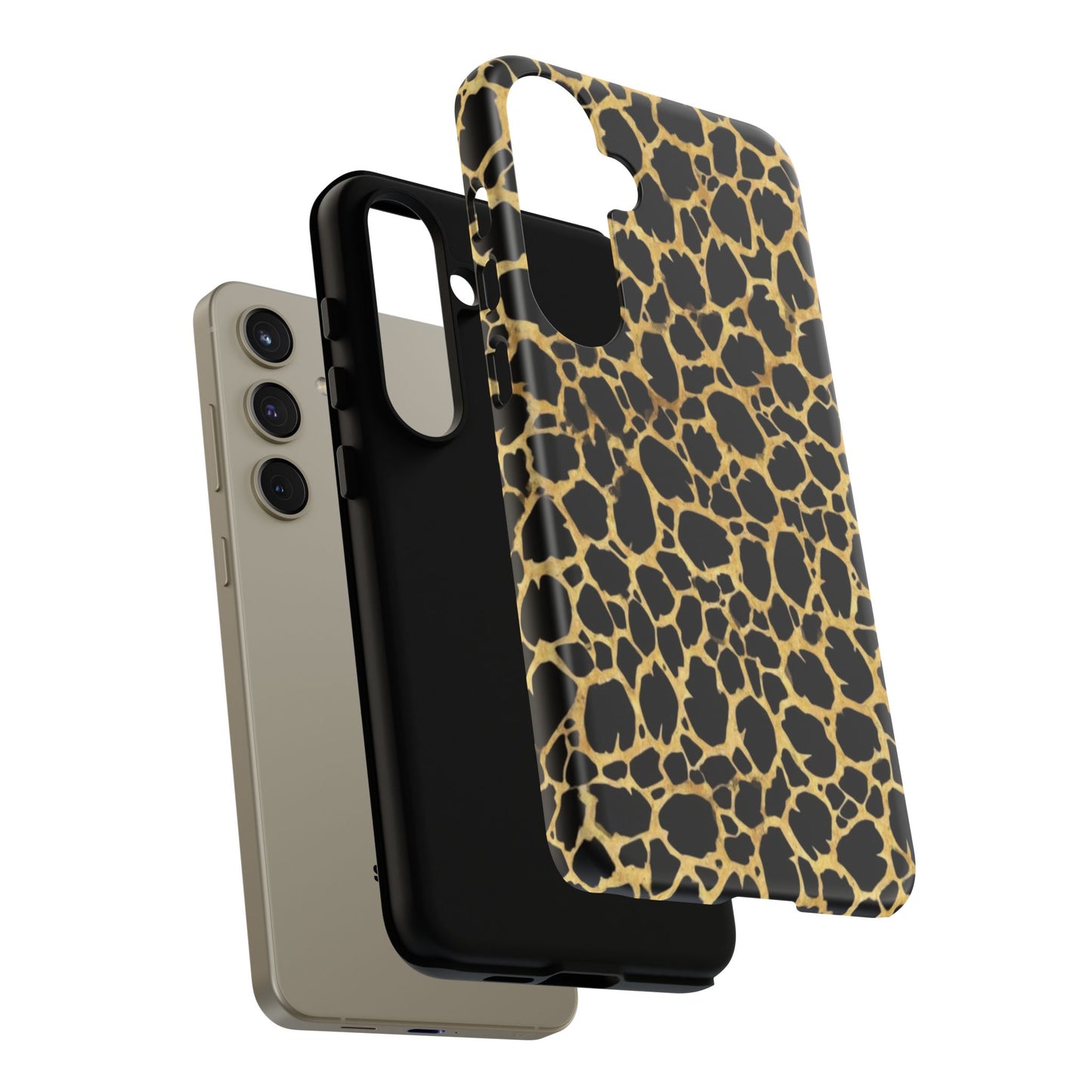 Giraffe Print Tough Phone Case — Durable Leopard-Style Protective Cover