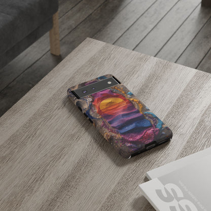Phone Case — Colorful Sand Art Sunset Tough Protective Case