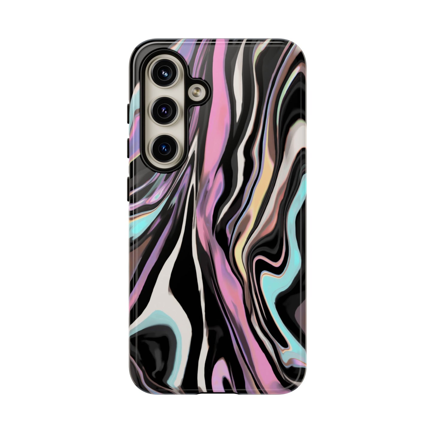 Abstract Marble Tough Phone Case — Pastel Swirl Protective Cover