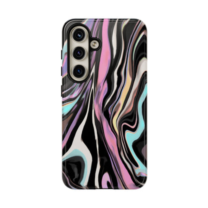 Abstract Marble Tough Phone Case — Pastel Swirl Protective Cover