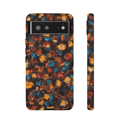 Phone Case - Amber Tortoiseshell Mosaic Protective Cover