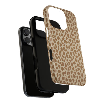 Leopard Print Tough Phone Case — Slim Protective Animal Pattern
