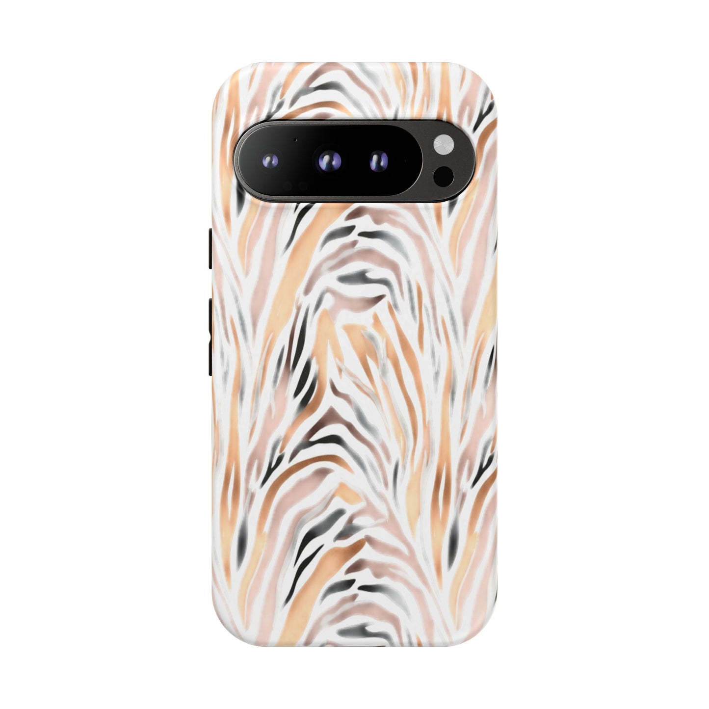 Tough Case — Neutral Watercolor Tiger Stripe Phone Case