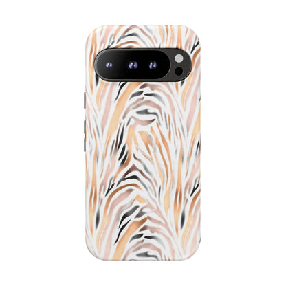 Tough Case — Neutral Watercolor Tiger Stripe Phone Case