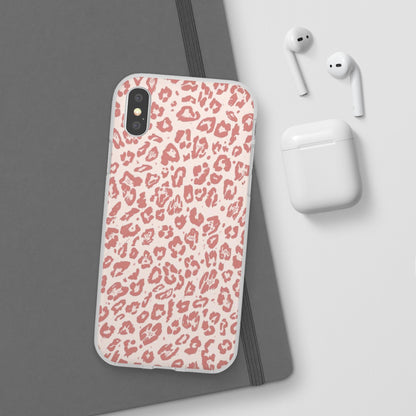 Pink Leopard Print Phone Case – Slim Flexible Protective Cover