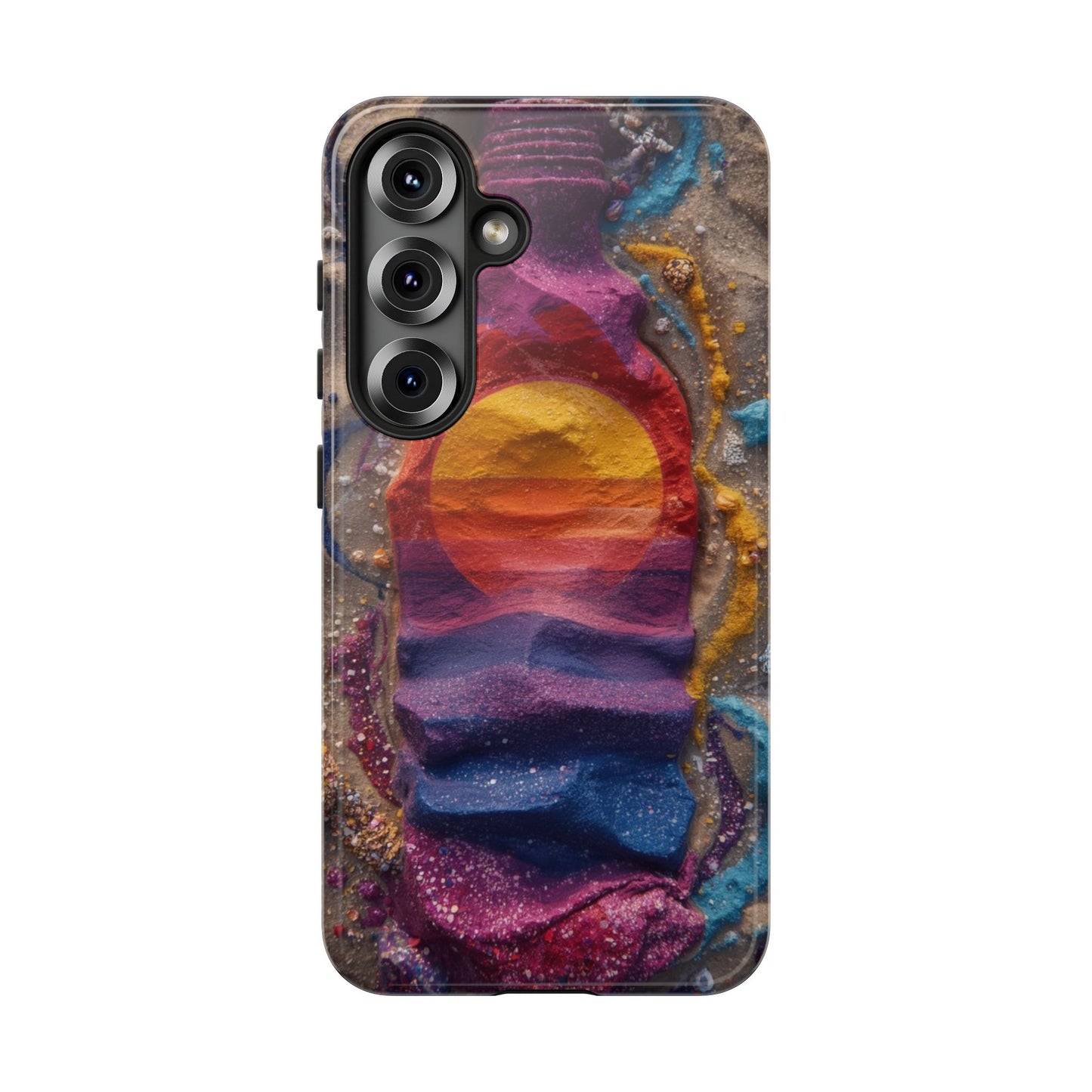 Phone Case — Colorful Sand Art Sunset Tough Protective Case