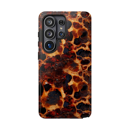 Tortoiseshell Phone Case — Protective iPhone Cover with Classic Amber Pattern